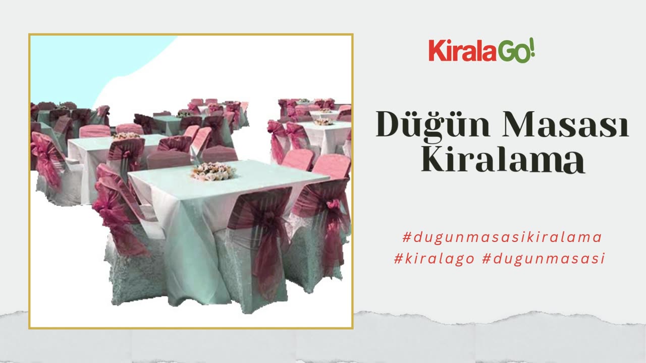 Dugun Masasi Kiralama