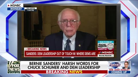 Montage: Bernie Sanders TRASHES Chuck Schumer