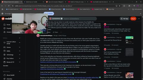 How a subreddit lead to the unaliving of someone using the WayBack Machine