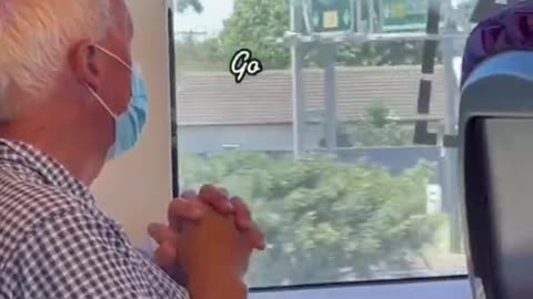 A man sitting in silence, alone on the train after losing his partner💔heartbroken😢