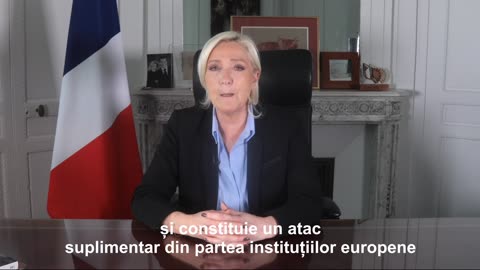Mesaj special de susținere din partea lui Marine Le Pen pentru candidatul suveranist român George Simion