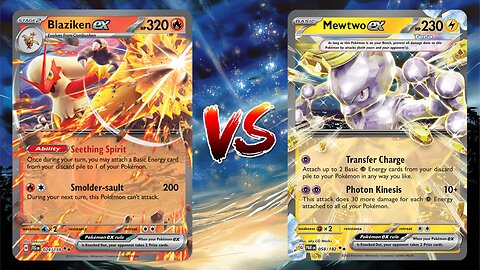 Pokemon TCG Live Blaziken EX Gouging Fire EX VS Mewtwo EX Xatu!!