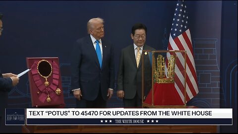 President Trump Participates in a High Honor Presentation