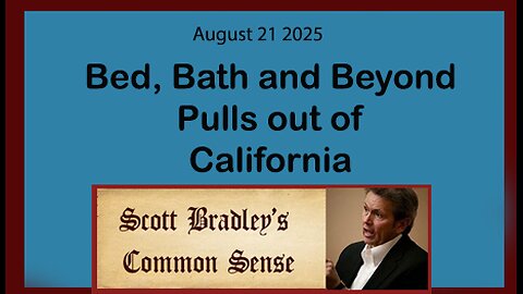 Bed, Bath and Beyond Pulls Out of California