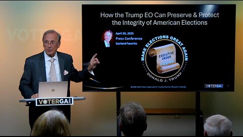 VoterGA Trump's Executive Order 14248 Press Conference 04-30-2025