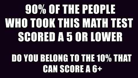 Test Your Math Skills