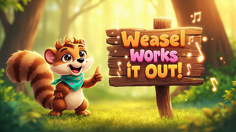 Weasel Works It Out 🧩🦡 | Clever Teamwork Song for Kids