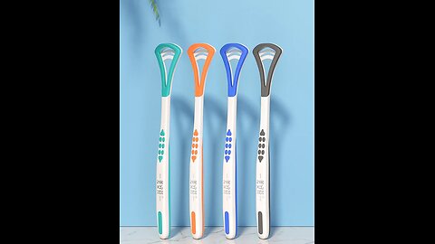 Dual Function Tongue Cleaner Brush & Scraper, Your Tongue Deserve A Bath