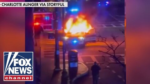 Officers ATTACKED during fiery street takeover: CHAOS!