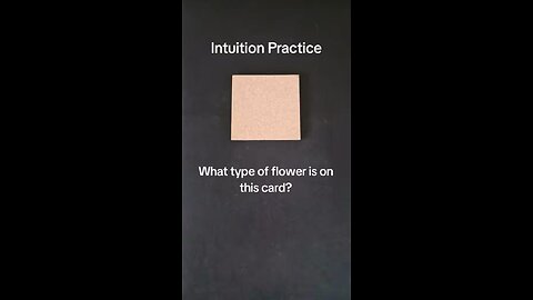 Practice Your Intuition (4)