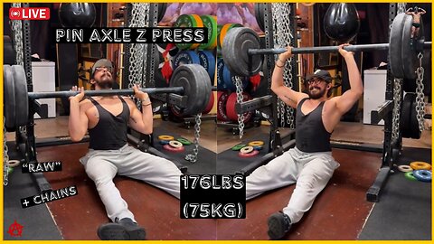 176lbs (75kg) Pin Axle Z Press + chains