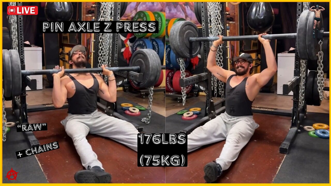 176lbs (75kg) Pin Axle Z Press + chains