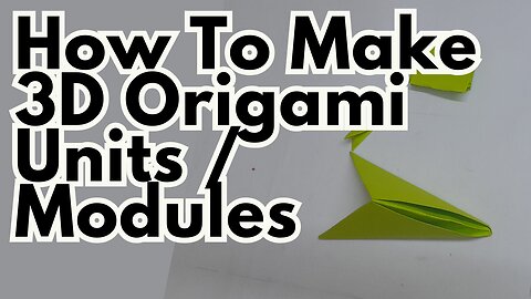 3D Origami Building Unit Tutorial | Modular Paper Craft Basics