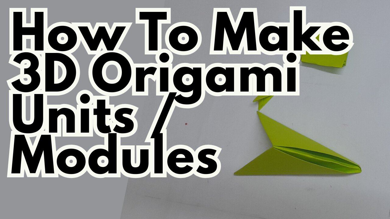 3D Origami Building Unit Tutorial | Modular Paper Craft Basics