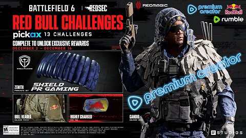 12/04/25 18+ Day 2 of Battlefield 6 Red Bull Challenge! Follow me on PickAx (in description)
