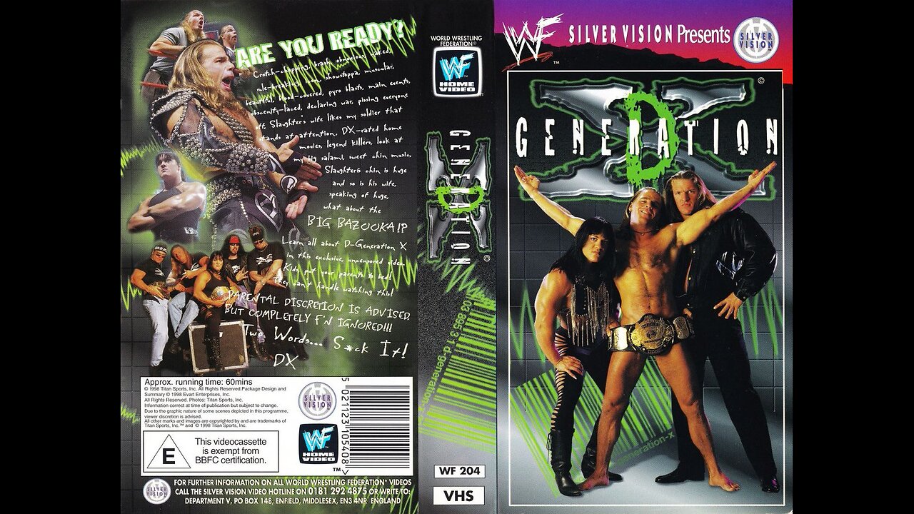 WWF D-GENERATION X Uncensored 1998 (WWF Home Video)