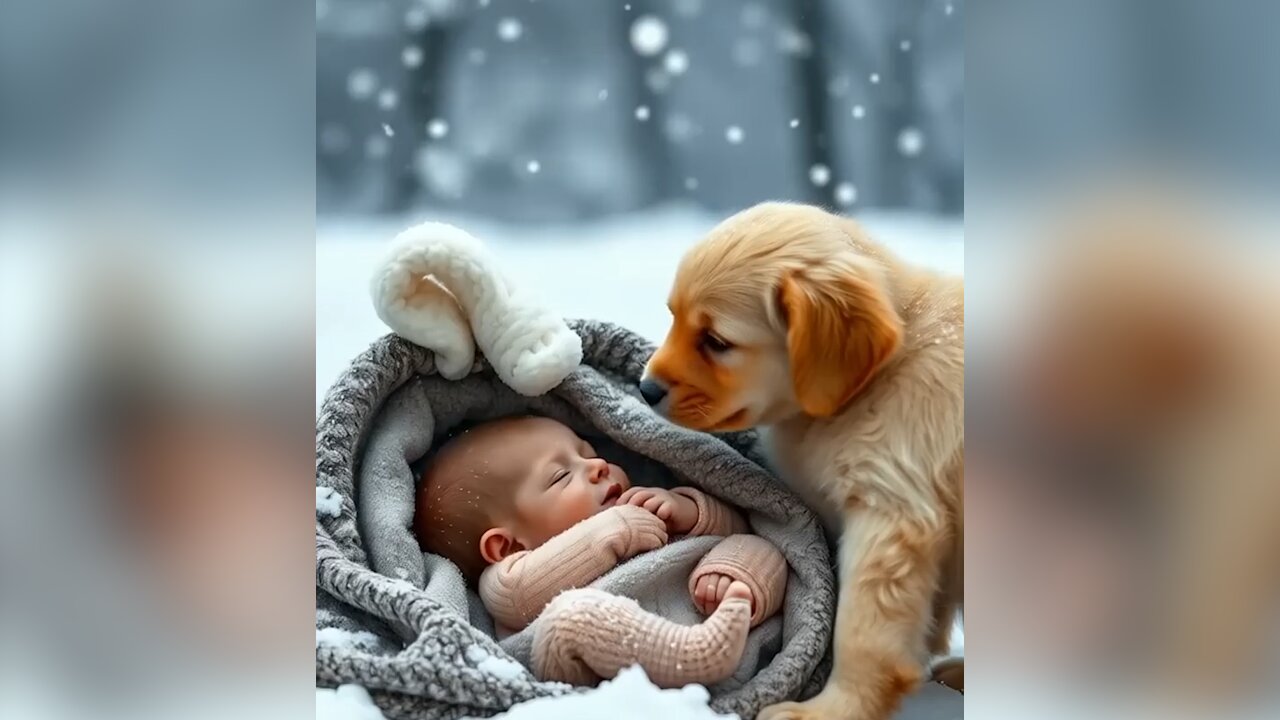 Hero Dog Saves Freezing Baby in Snow | Emotional Rescue Story