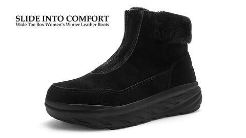 Women's Orthopedic Winter Boots with Arch Support for Foot & Heel Pain Relief