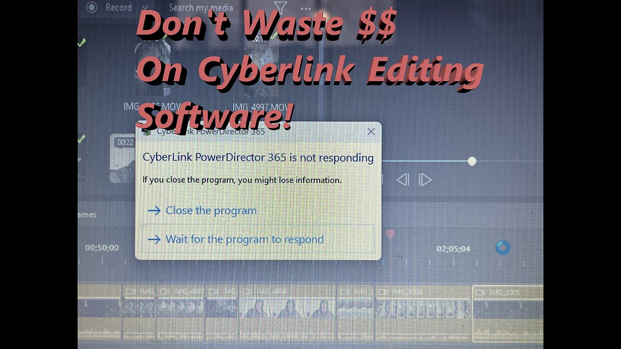 Video Editing Software- Don't Buy This!!