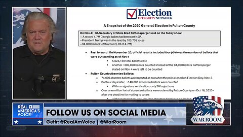 BANNON: The Left Has To Understand, If Your Voters Are US Citizens That Are Registered To Vote Legitimately And Have An ID, What's Your Worry? Why Are You Going Crazy?