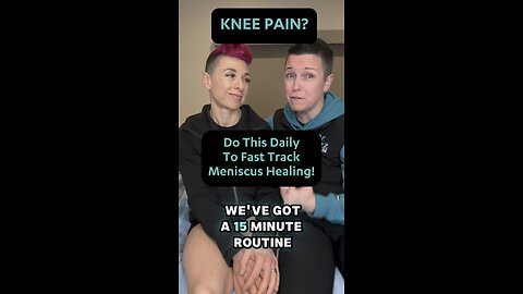How To Heal Your Meniscus To Avoid Bone on Bone Knees. A 15 minute routine you can do at home