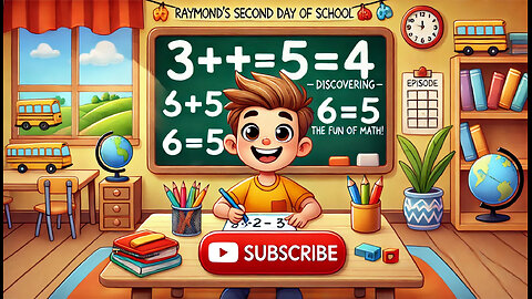 The Dailyyy Stories | Raymond’s Second Day of School – Discovering the Fun of Math!