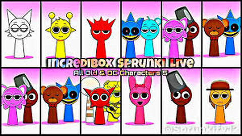 Sprunki OC Mroona and Wyrum Retake and Mili and GF Retake Phase 2 VS Phase 3 VS Phase 4 #squidgame