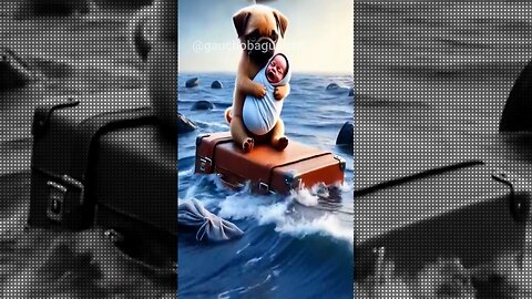 in a plane crash a hero puppy saves a baby