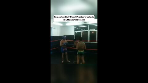 🤯🥊muay thai coaching vs Street fighter🥊