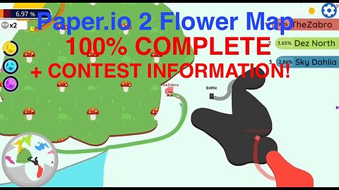 Paper.io 2 Flower Map 100% COMPLETE + CONTEST INFORMATION!!!