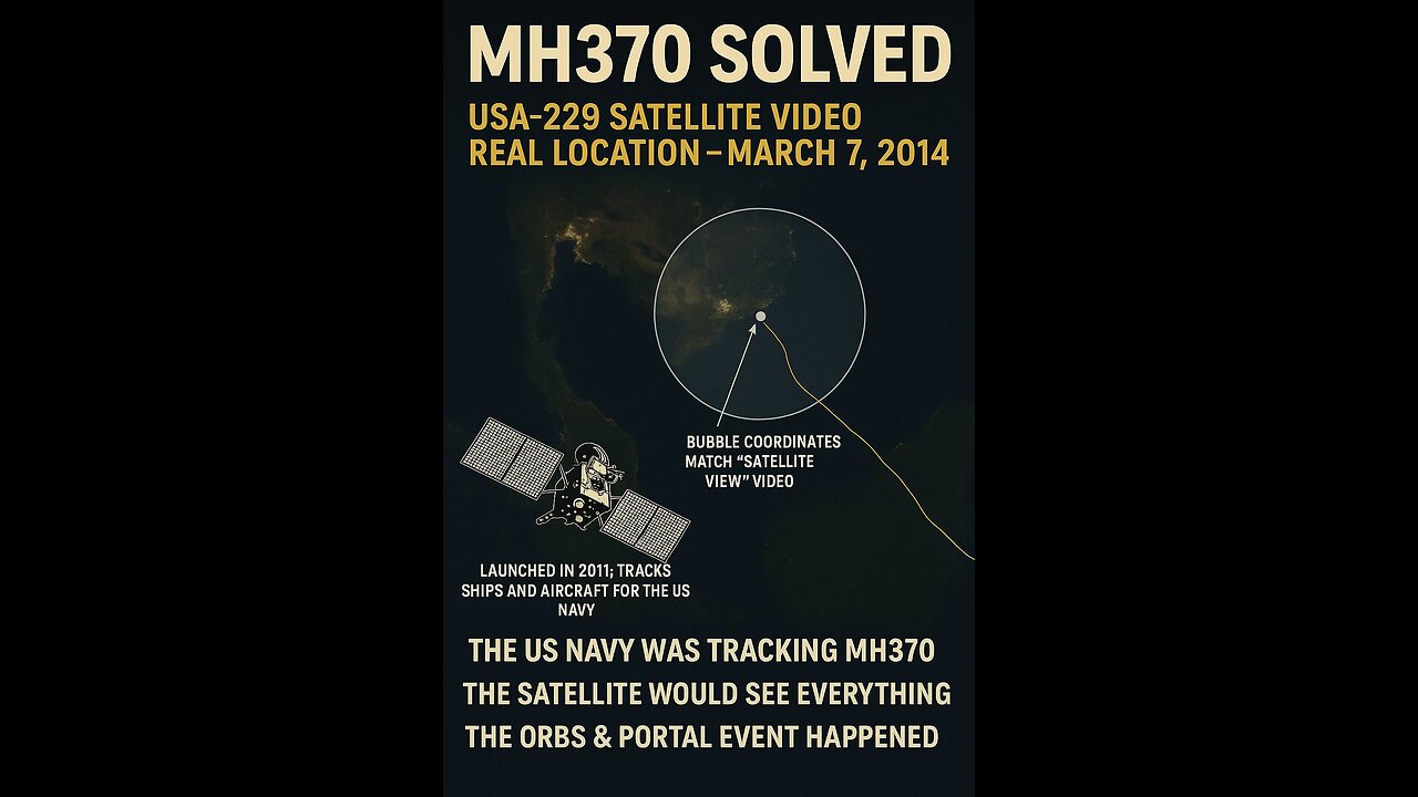 MH370 Solved — Full Synthesis: Satellite Surveillance, ARGUS-IR & Frequency Wave Theory