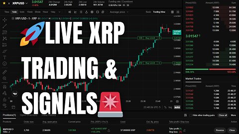 🔴 LIVE XRP Crypto Trading + AI Signals | Real-Time Alerts