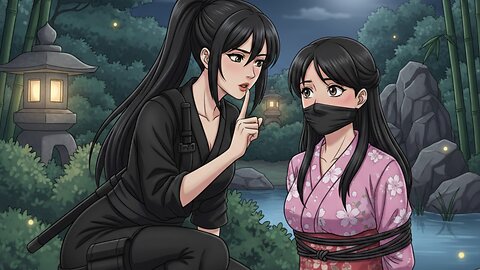 ASMR Story - Tied Up and Gagged by Ninja Girl [bondage] [handgag]