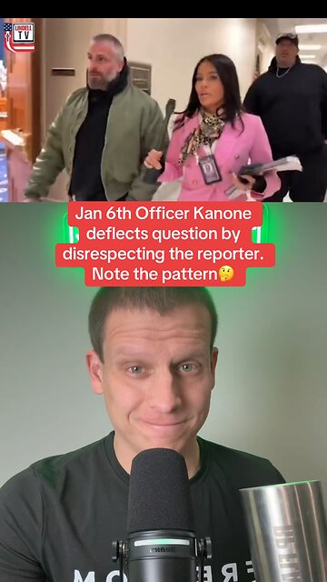January 6th Capitol Police Officer Michael Kanone deflects and disrespects reporter