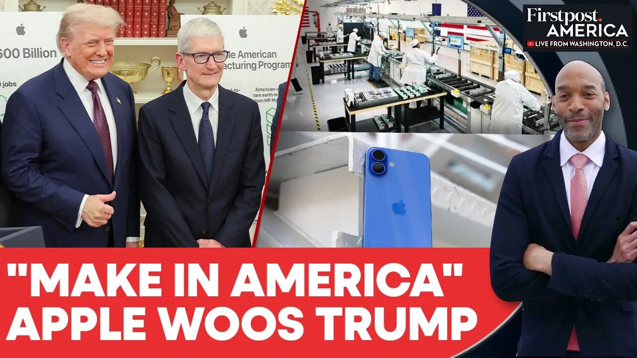 Apple Pledges $100 BN More in US as Trump Demands iPhone Production Shift | Firstpost America