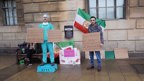 Iranian Medic Protesting for a Free Iran: Cambridge 1st February 2026