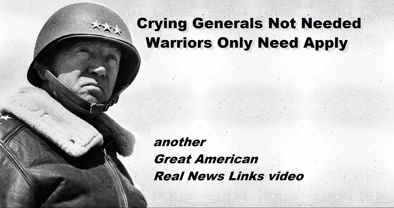 Crying Generals Not Needed: Warriors Only Need Apply