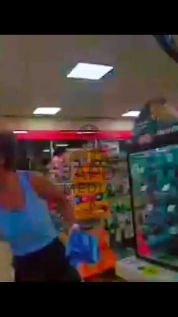 Disturbed Girl Steals in Front of Cops, Then Kicks Officer #lawenforcement #usa #japd