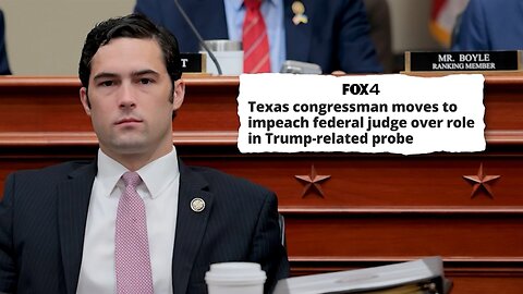 🚩Brandon Gill Files Articles of Impeachment Against Judge Boasberg