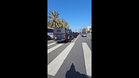 LAPD Showing Force: Police Units Mobilize in Los Angeles
