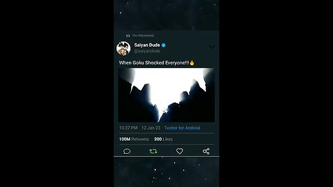 Goku entered in ui first time