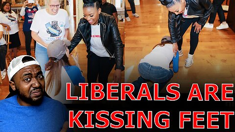 WOKE White Woman ROASTED For Kissing GHETTO Democrat's FEET As They PUSH INSANE Election Conspiracy