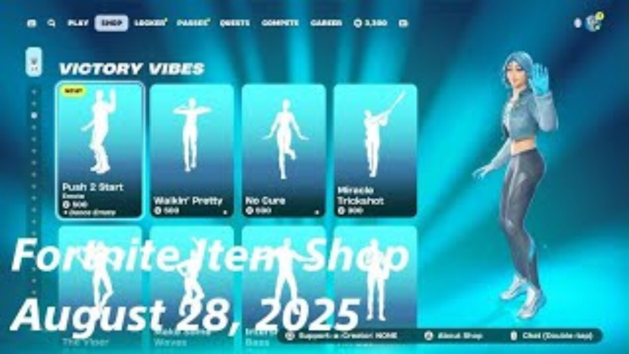 Fortnite Item Shop|August 28, 2025(*New* Push 2 Start Emote & Summer Dummy Skin)