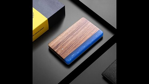 Qi-Certified iPhone wireless charger, with 80cm Long Charging Cable, Wooden Texture &Portable Design