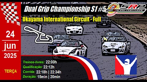 🇵🇹 [iRacing Live] 🇵🇹 Dual Grip Championship S1 @ Okayama International Circuit - Full