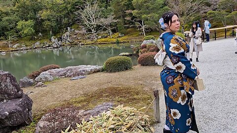 Tenryuji Temple Bamboo Groves Arashiyama Kyoto Japan | Walk