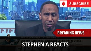 Stephen A Smith Reacts To Jalen Hurts Being Left Off Top 10 List