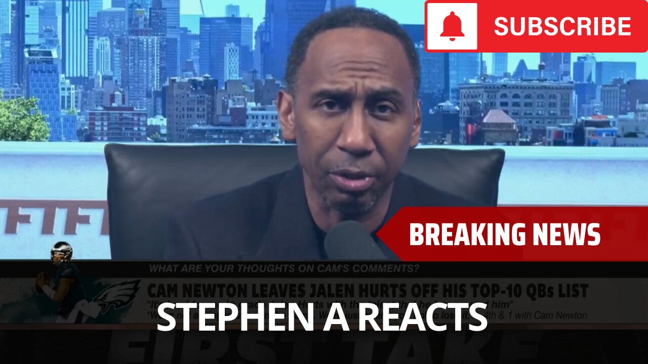 Stephen A Smith Reacts To Jalen Hurts Being Left Off Top 10 List