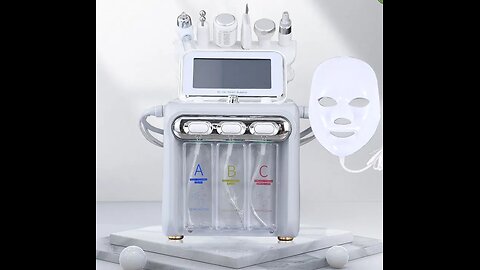 7‑in‑1 H2O2 hydrofacial machine for home use aqua peeling oxygen jet skin cleansing