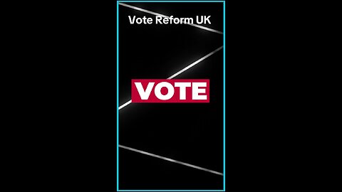 Vote Reform UK Thursday 1st May